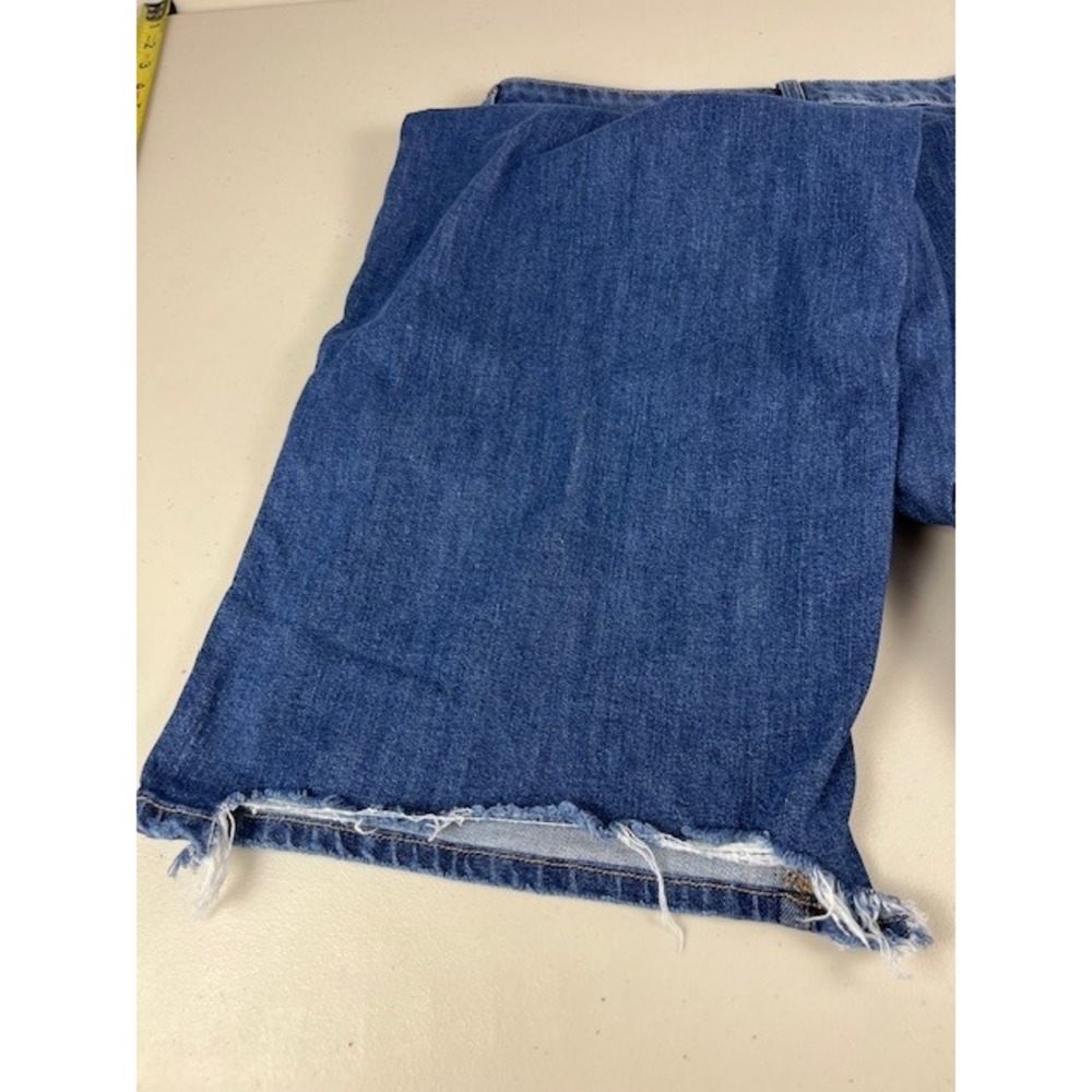 American Eagle Low-Rise Baggy Wide Leg Jeans Medium Wash Stretch 12 Long - Picture 14 of 14